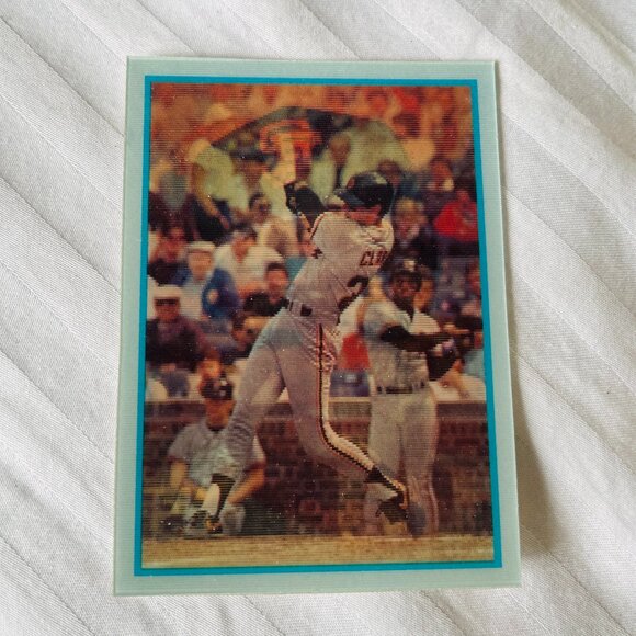 SPECIAL 3D CARD -WILL CLARK - 1986 ROOKIES SF. CARD 6. SPORTFLICS. - Picture 3 of 5